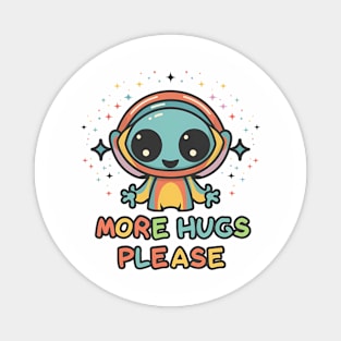 Cosmic Cuddles - The Affectionate Astronaut Magnet